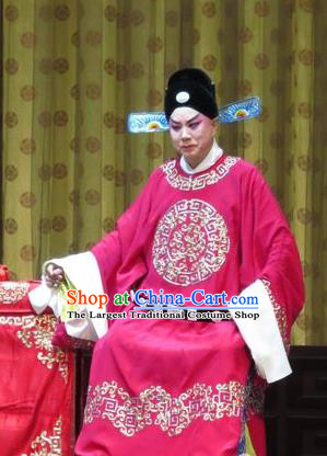 Jin Yunu Chinese Ping Opera Young Male Costumes and Headwear Pingju Opera Official Mo Ji Apparels Scholar Clothing