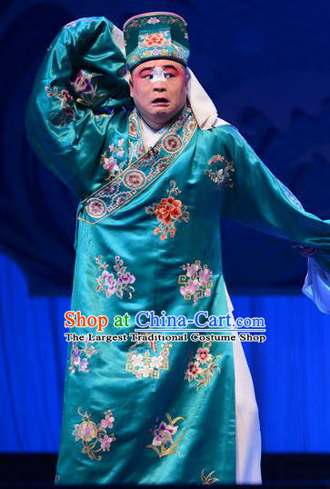 Remember Back to the Cup Chinese Ping Opera Chou Role Costumes and Headwear Pingju Opera Clown Male Apparels Clothing