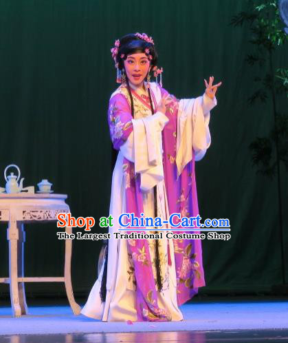 Chinese Shaoxing Opera Actress Dress Garment Dong Xiaowan And Mao Bijiang Yue Opera Hua Tan Costumes Geisha Apparels and Hair Accessories