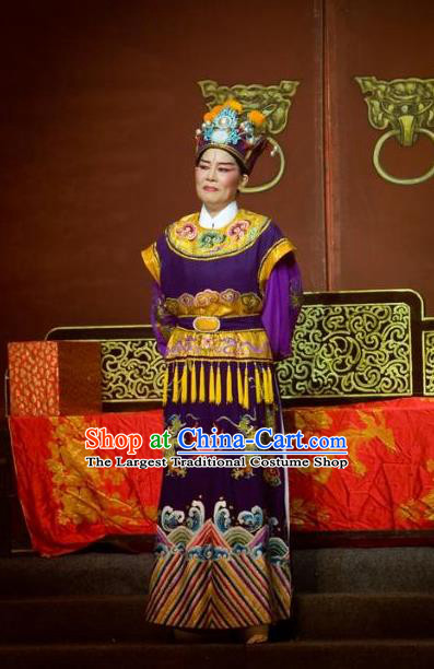 Chinese Yue Opera Elderly Male The Number One Scholar Is Not Love Garment Clothing and Headwear Shaoxing Opera Eunuch Costumes Apparels