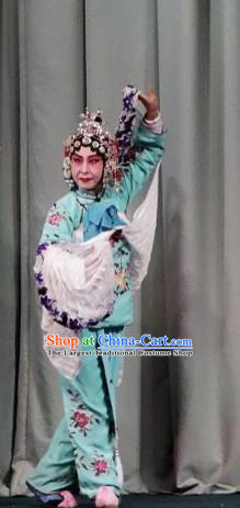 Chinese Ping Opera Xiaodan Zhao Suqin Apparels Costumes and Headpieces Traditional Pingju Opera San Jie Lie Young Lady Dress Garment