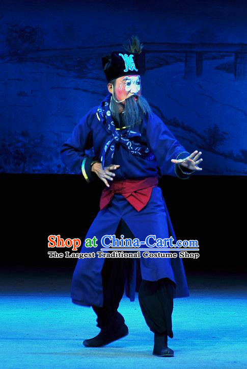 Tian Dao Xing Chinese Peking Opera Figurant Garment Costumes and Headwear Beijing Opera Runner Apparels Clothing