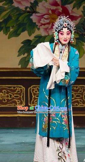 Chinese Beijing Opera Actress Apparels Shi Wen Hui Costumes and Headpieces Traditional Peking Opera Hua Tan Diva Che Jingfang Dress Rich Female Garment