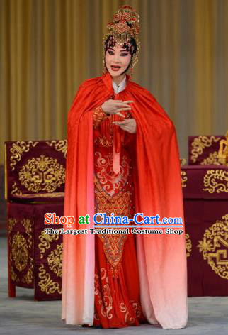 Chinese Beijing Opera Actress Yu Ji Apparels Xiang Yu Costumes and Headpieces Traditional Peking Opera Imperial Concubine Dress Hua Tan Garment