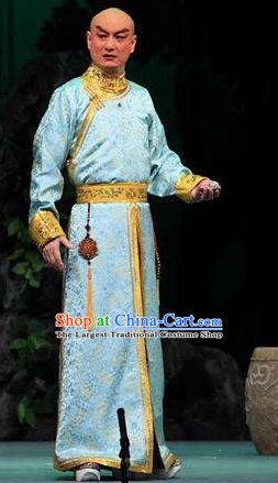 Inspector And Prince Chinese Peking Opera Young Male Garment Costumes and Headwear Beijing Opera Xiaosheng Apparels Niche Le Chun Clothing