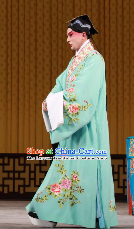 Hua Tian Cuo Chinese Peking Opera Scholar Bian Ji Garment Costumes and Headwear Beijing Opera Xiaosheng Niche Apparels Young Male Clothing