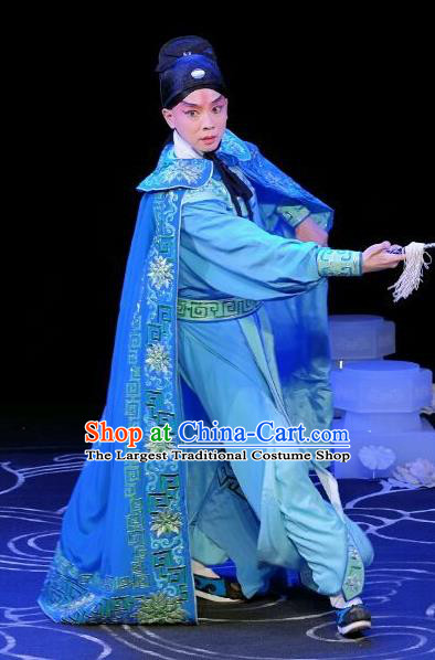 A Love Beyond Chinese Peking Opera Xiaosheng Garment Costumes and Headwear Beijing Opera Young Male Apparels Craftsman Cui Ning Clothing