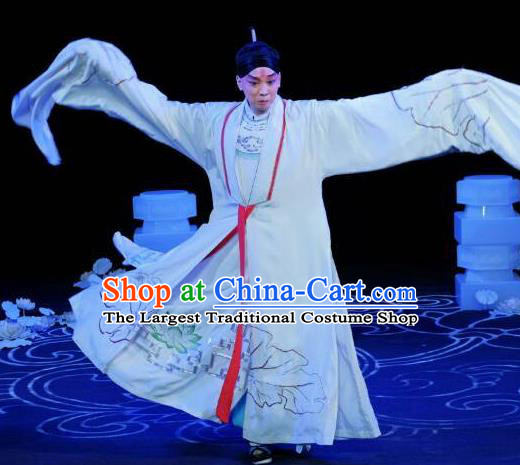 A Love Beyond Chinese Peking Opera Niche Garment Costumes and Headwear Beijing Opera Xiaosheng Apparels Young Male Cui Ning Clothing