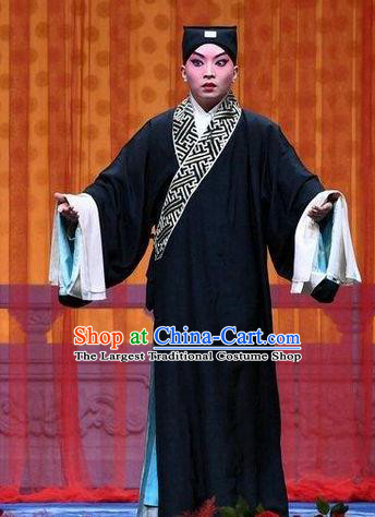 Jie Mei Yi Jia Chinese Peking Opera Scholar Mao Ji Apparels Costumes and Headpieces Beijing Opera Young Male Garment Xiaosheng Clothing