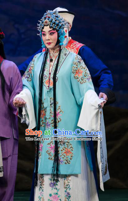 Chinese Beijing Opera Young Female Garment Sun An Dong Ben Costumes and Hair Accessories Traditional Peking Opera Hua Tan Dress Mistress Apparels