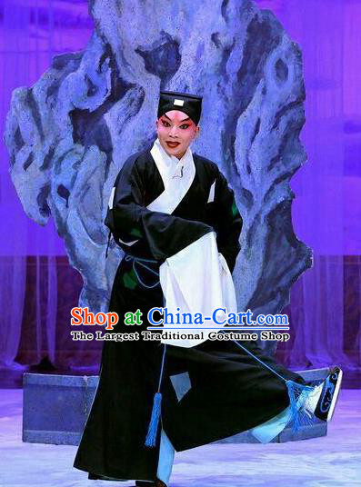 Wang Baochuan Chinese Peking Opera Pauper Apparels Costumes and Headpieces Beijing Opera Young Male Garment Beggar Xue Pinggui Clothing