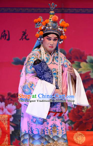 Li Sanniang Chinese Ping Opera General Garment Costumes and Headwear Pingju Opera Wusheng Apparels Clothing