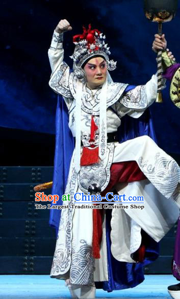 The Tiger Generals Chinese Peking Opera Wusheng Apparels Costumes and Headpieces Beijing Opera Martial Male Garment General Li Cunxiao Clothing