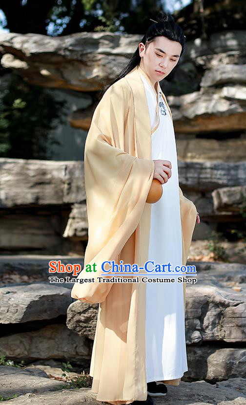 Chinese Traditional Jin Dynasty Scholar Hanfu Clothing Ancient Drama Swordsman Garment Historical Costumes for Men