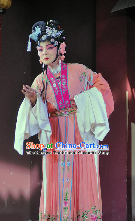 Chinese Sichuan Opera Actress Diao Chan Garment Costumes and Hair Accessories Traditional Peking Opera Young Female Dress Hua Tan Apparels