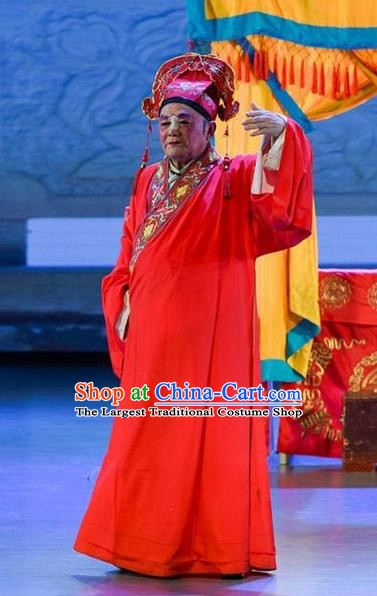 He Zhu Pei Chinese Sichuan Opera Bridegroom Apparels Costumes and Headpieces Peking Opera Xiaosheng Garment Scholar Zhao Peng Clothing