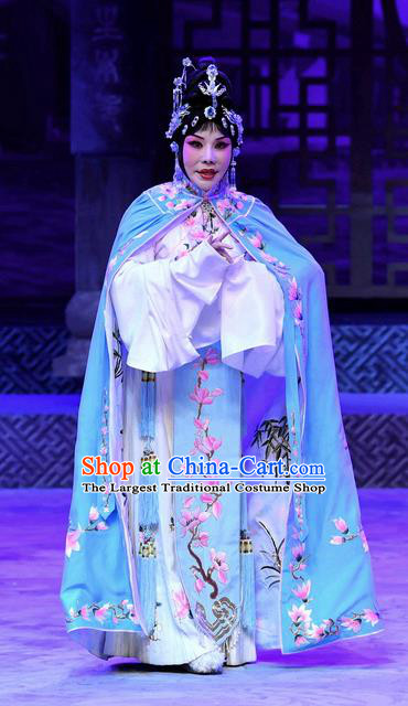 Chinese Beijing Opera Hua Tan Apparels Costumes and Headpieces Traditional Peking Opera Young Female Dress Actress Zhu Lianxiu Garment