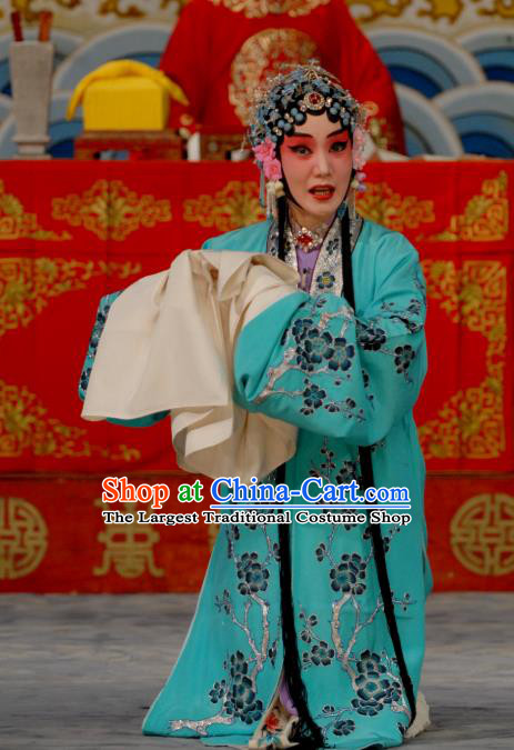 Chinese Beijing Opera Diva Apparels Costumes and Headdress Chen Sanliang Pa Tang Traditional Peking Opera Hua Tan Dress Courtesan Li Shuping Garment