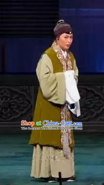 Chinese Beijing Opera Elderly Dame Apparels Costumes and Headdress Anecdote of Wu Zetian Traditional Peking Opera Pantaloon Dress Garment