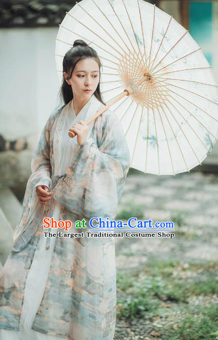 Chinese Ancient Female Swordsman Hanfu Dress Garment Traditional Historical Costumes Complete Set