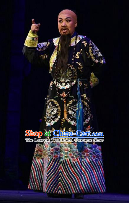 Da Qing Yu Shi Chinese Shanxi Opera Qing Dynasty Censor Liang Zhongjing Apparels Costumes and Headpieces Traditional Jin Opera Official Garment Royal Highness Clothing