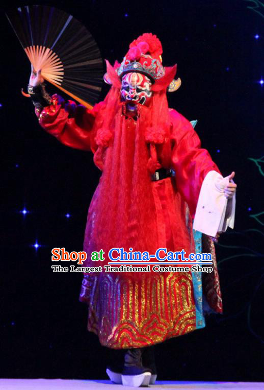 The Peony Pavilion Chinese Guangdong Opera God Zhong Kui Apparels Costumes and Headpieces Traditional Cantonese Opera Immortal Garment Clothing