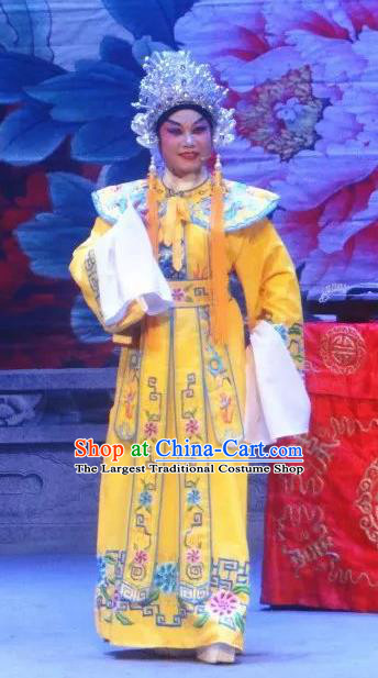 Southern Tang Emperor Chinese Guangdong Opera Li Yu Apparels Costumes and Headpieces Traditional Cantonese Opera Young Male Garment Monarch Clothing