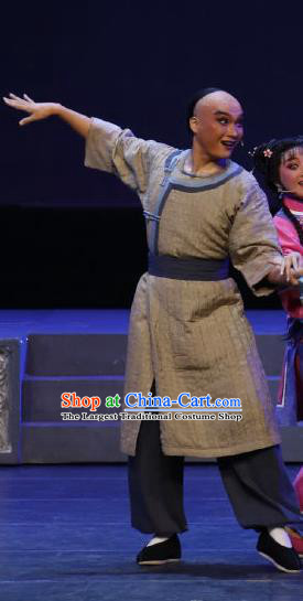 Barwo Guild Chinese Guangdong Opera Qing Dynasty Civilian Apparels Costumes and Headpieces Traditional Cantonese Opera Young Man Garment Clothing