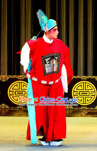 Qi Xing Temple Chinese Sichuan Opera Number One Scholar Apparels Costumes and Headpieces Peking Opera Highlights Young Male Garment Xiaosheng Dong Yong Clothing