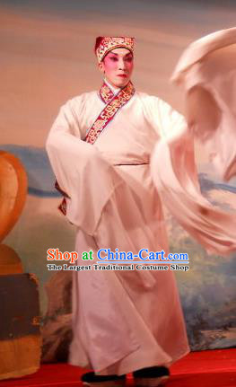 Love in the Red Plum Chinese Guangdong Opera Niche Apparels Costumes and Headwear Traditional Cantonese Opera Young Male Garment Scholar Pei Yu Clothing
