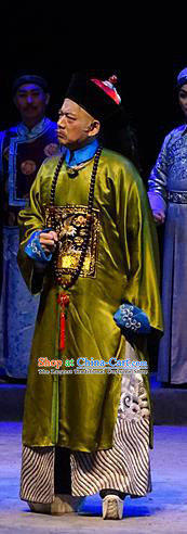 Chinese Traditional Qing Dynasty Apparels Costumes and Headwear Historical Drama Thirteen Trades Monopoly Minister Garment Official Clothing