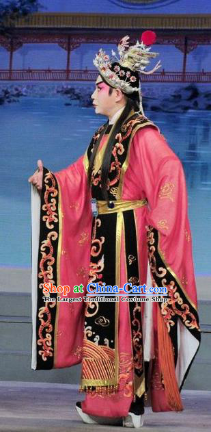 Luo Shui Qing Meng Chinese Guangdong Opera Cao Pi Apparels Costumes and Headwear Traditional Cantonese Opera Duke Garment King Clothing