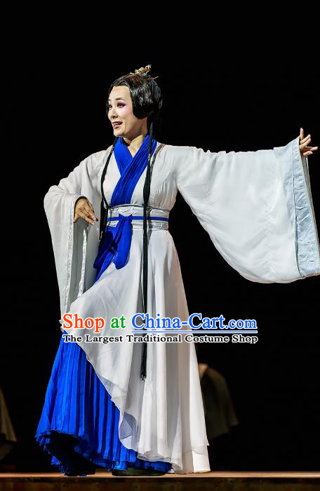 Chinese Historical Drama The Prince of Lanling Ancient Actress Empress Garment Costumes Traditional Stage Show Young Beauty Dress Female Role Apparels and Headdress