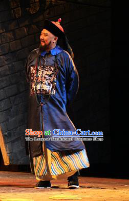 Chinese Traditional Qing Dynasty Official Zhang Zhidong Clothing Stage Performance Historical Drama Governor Apparels Costumes Ancient Grand Coordinator Garment and Headwear