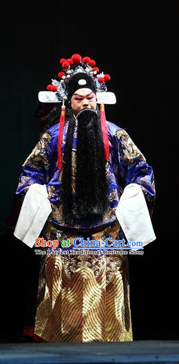 Cao Min Song Shijie Chinese Sichuan Opera Official Mao Peng Apparels Costumes and Headpieces Peking Opera Highlights Garment Governor Clothing