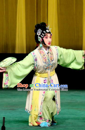 Chinese Sichuan Opera Highlights Garment Actress Qiu Ju Costumes and Headdress Traditional Peking Opera Hua Tan Dress Young Lady Apparels