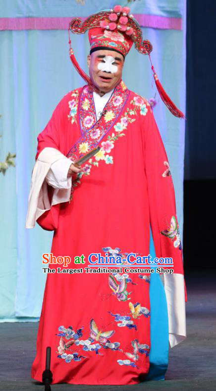 Chinese Sichuan Opera Bully Lan Musi Apparels Costumes and Headpieces Peking Opera Highlights Childe Garment Rich Male Clothing