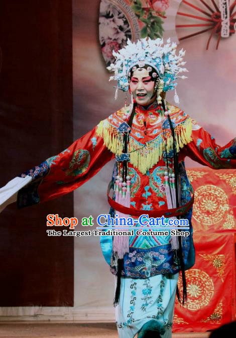 Chinese Sichuan Opera Highlights Court Empress Garment Costumes and Headdress Er Jin Gong Traditional Peking Opera Hua Tan Dress Queen Apparels