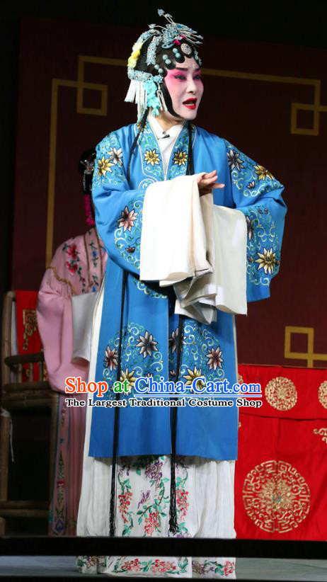 Chinese Sichuan Opera Highlights Rich Dame Garment Costumes and Headdress Cui Xiang Ji Traditional Peking Opera Elderly Female Dress Mistress He Apparels