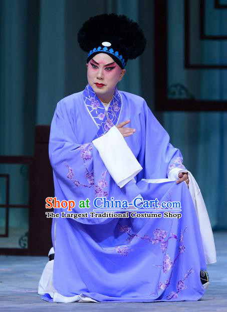 Zhen Zhu Shan Chinese Bangzi Opera Xiaosheng Jiang Xing Apparels Costumes and Headpieces Traditional Hebei Clapper Opera Young Male Garment Merchant Clothing