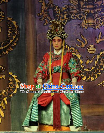 Xiang Luo Hen Chinese Bangzi Opera King Apparels Costumes and Headpieces Traditional Shanxi Clapper Opera Emperor Garment Clothing