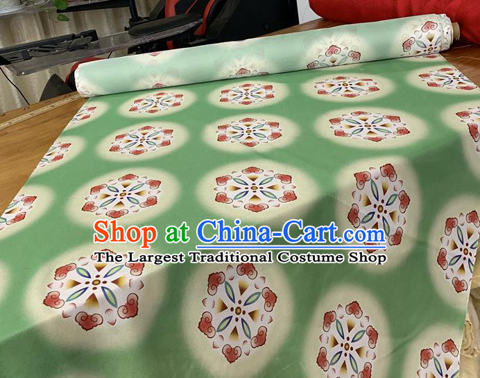 Chinese Classical Pattern Light Green Watered Gauze Asian Top Quality Silk Material Hanfu Dress Brocade Fabric Cheongsam Cloth