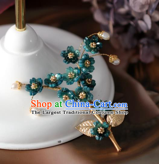 Top Grade Classical Green Flowers Brooch Accessories Handmade Sweater Breastpin Ornaments for Women