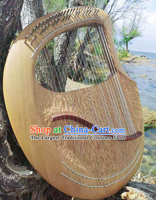 Greek Traditional Musical Instruments Greece Religious 39 Strings Harp String Instrument Elm Wood Lyre Harp