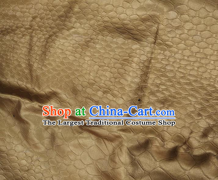 Chinese Traditional Spot Pattern Design Brown Fabric Chemical Fiber Cloth Asian Material