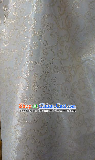 Chinese Traditional Pattern Design White Veil Fabric Grenadine Cloth Asian Gauze Material