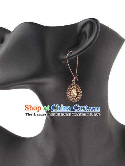 Asian India Traditional Accessories Asia Indian Bollywood Dance Earrings Jewelry Crystal Eardrop for Women