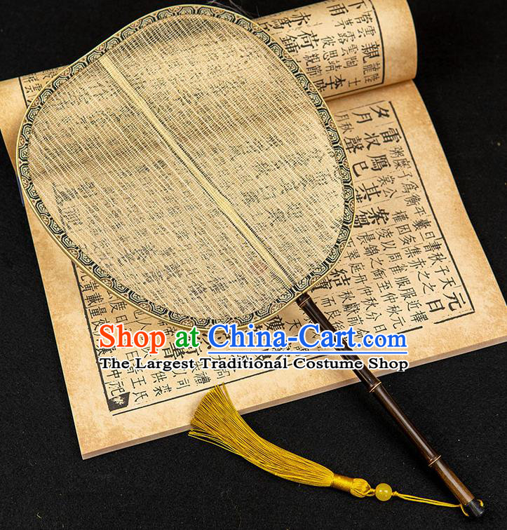 China Classical Hanfu Fan Handmade Song Dynasty Palace Fan Traditional Ancient Princess Silk Fan