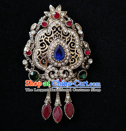 Top Court Jewelry Accessories Crystal Brooch Handmade Baroque Queen Breastpin