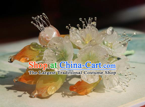 China Classical Hanfu Pear Blossom Hairpin Traditional Ming Dynasty Princess Hair Stick